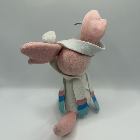 Pre-owned Sylveon Fairy Eevee Evolution Pokemon Plush Tomy 2016 - Picture 4 of 7